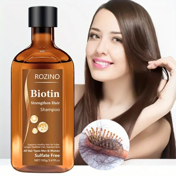 ROZINO Biotin Strengthen Hair Shampoo - Image 3